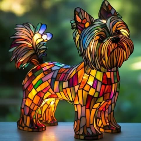 Glowing Statue – Artistic LED Night Lamp with Dog Breed Design