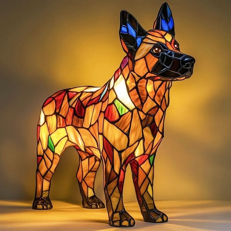 Glowing Statue – Artistic LED Night Lamp with Dog Breed Design