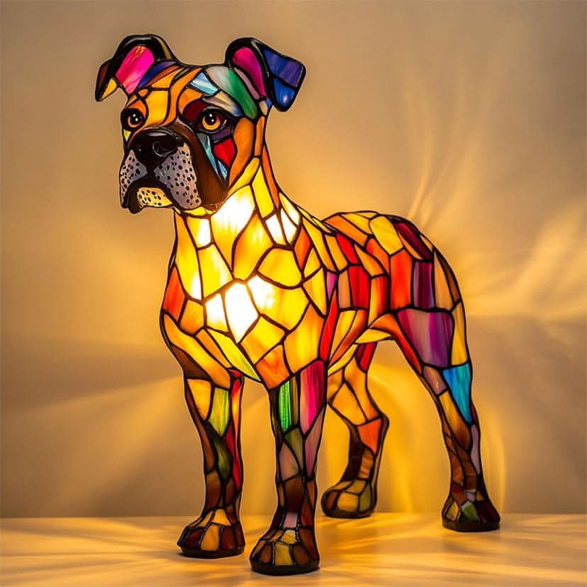 Glowing Statue – Artistic LED Night Lamp with Dog Breed Design
