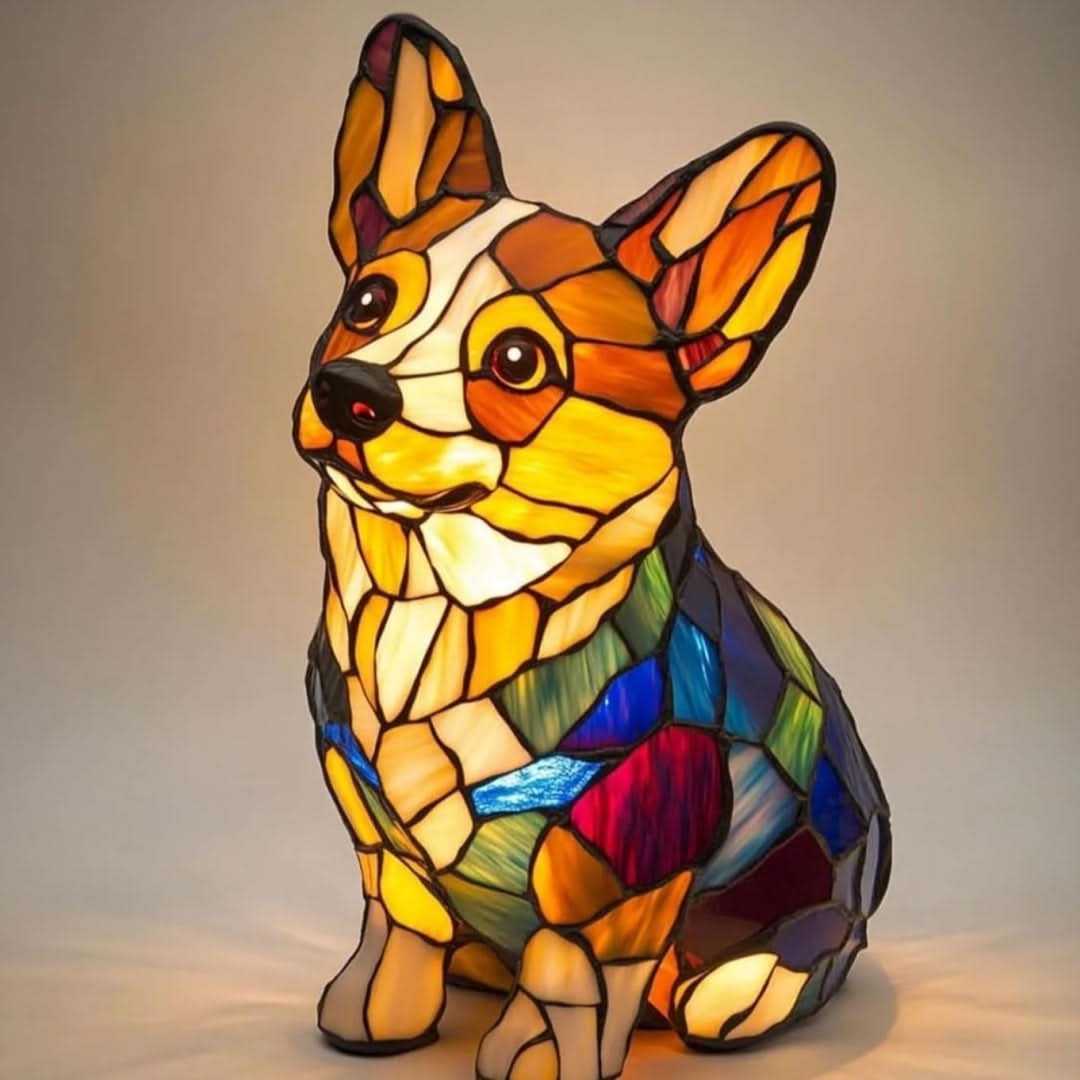 Glowing Statue – Artistic LED Night Lamp with Dog Breed Design