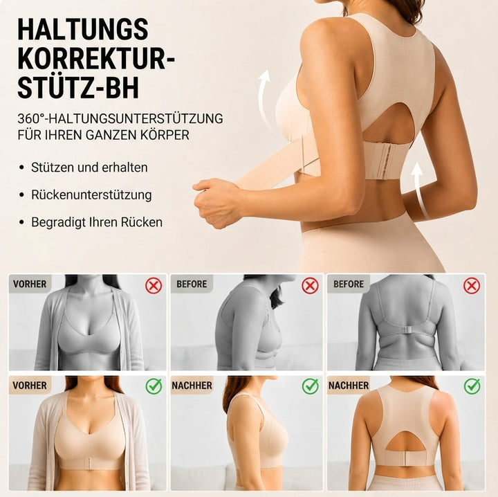 Supportive posture corrector bra