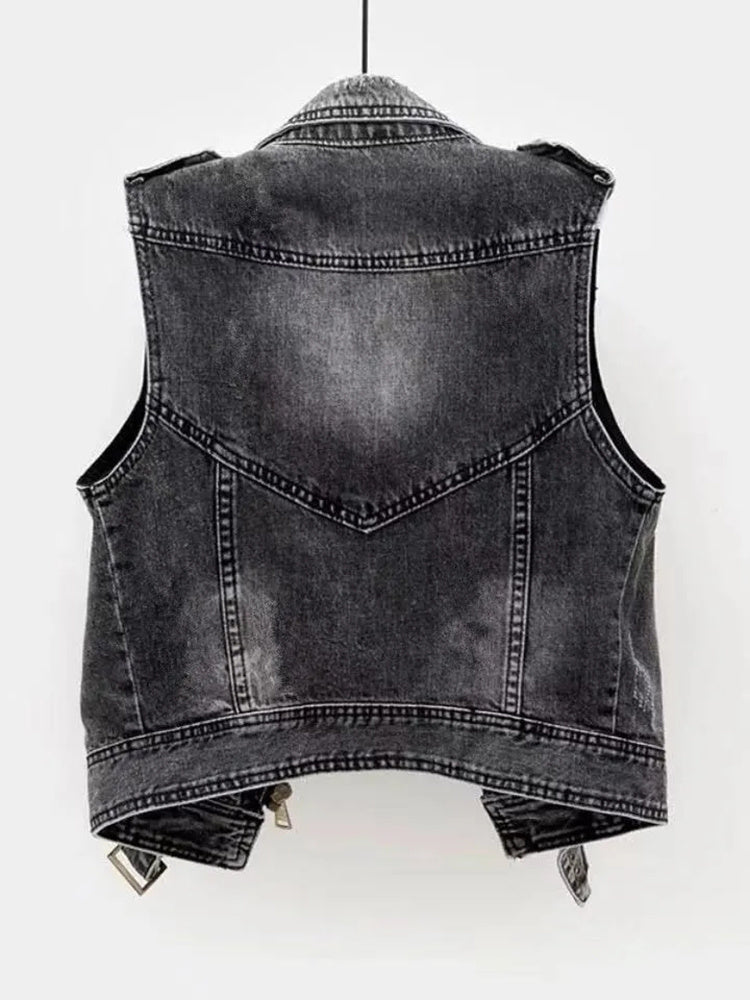 Rugged Women's Denim Waistcoat - Nova