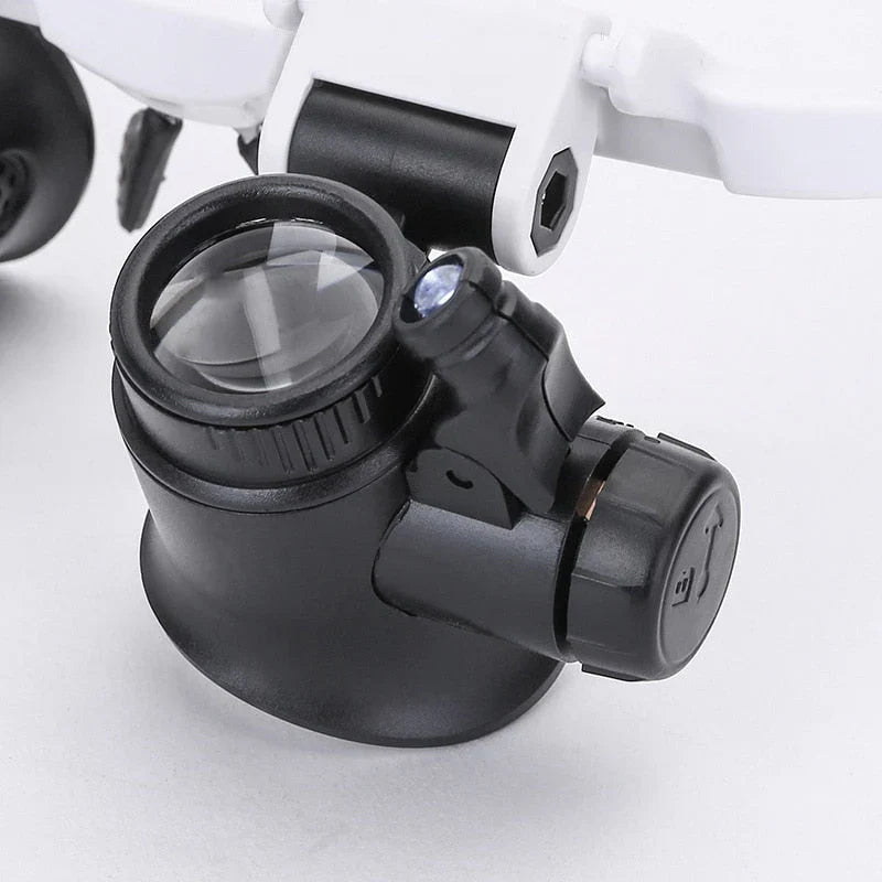 Palmiro Magnifying Glass with LED Lighting and Adjustable Lenses