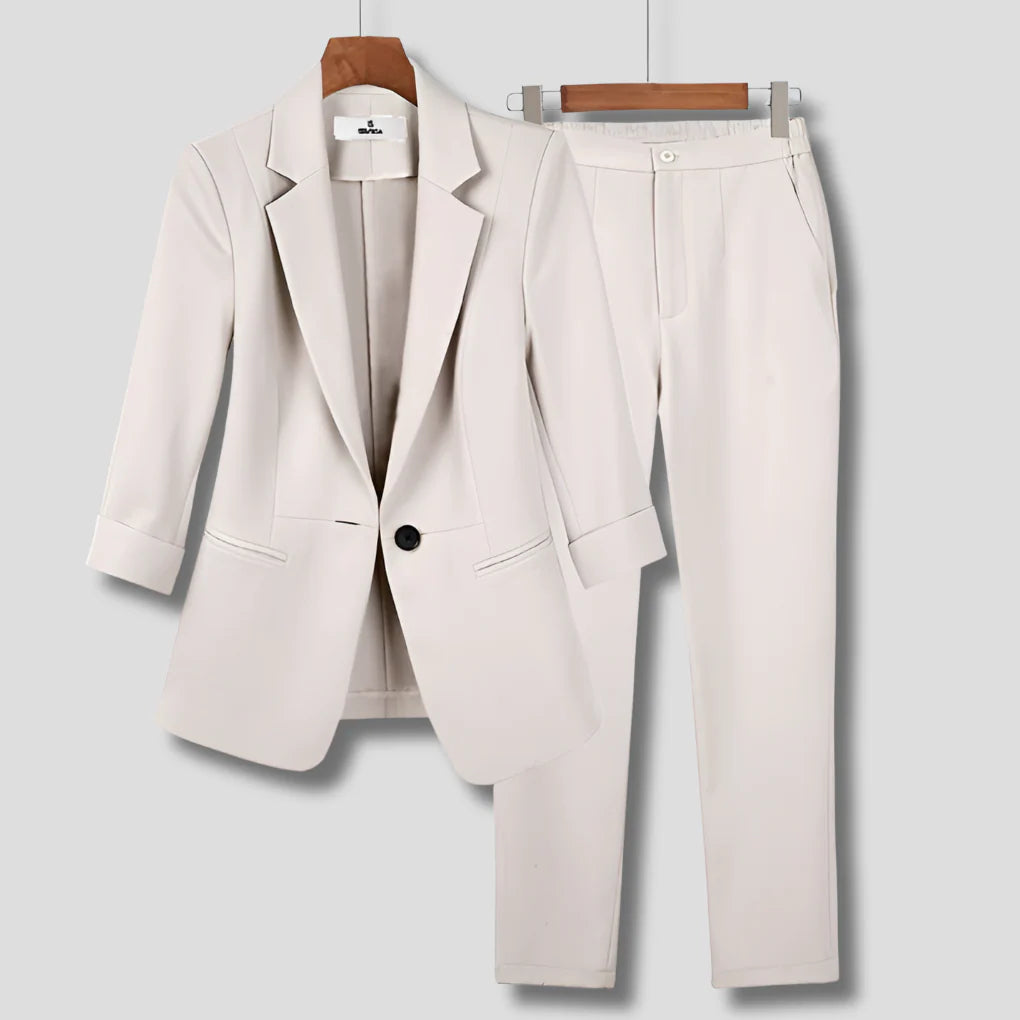 Women’s Formal Suit Set with Blazer and Pants