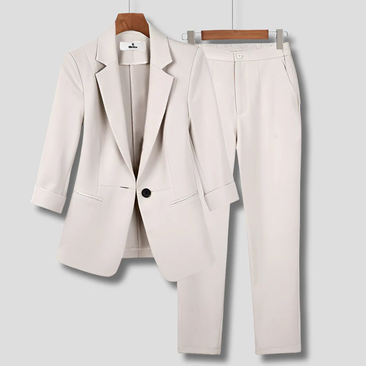 Women’s Formal Suit Set with Blazer and Pants