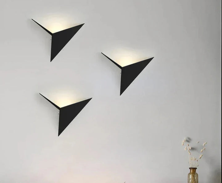NoctiLux Geometric LED Wall Light | Contemporary Bedside Lighting for Modern Homes