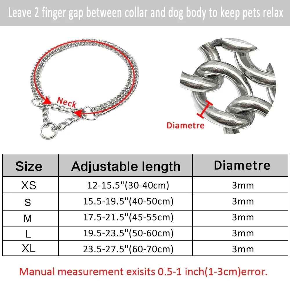 Sandsberg Stainless Steel Dog Training Collar