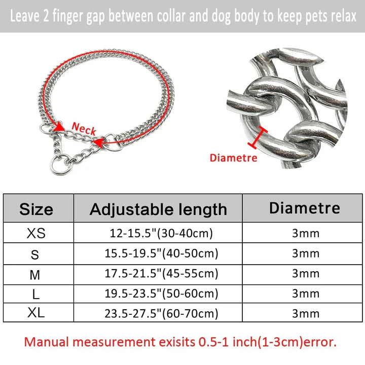 Sandsberg Stainless Steel Dog Training Collar