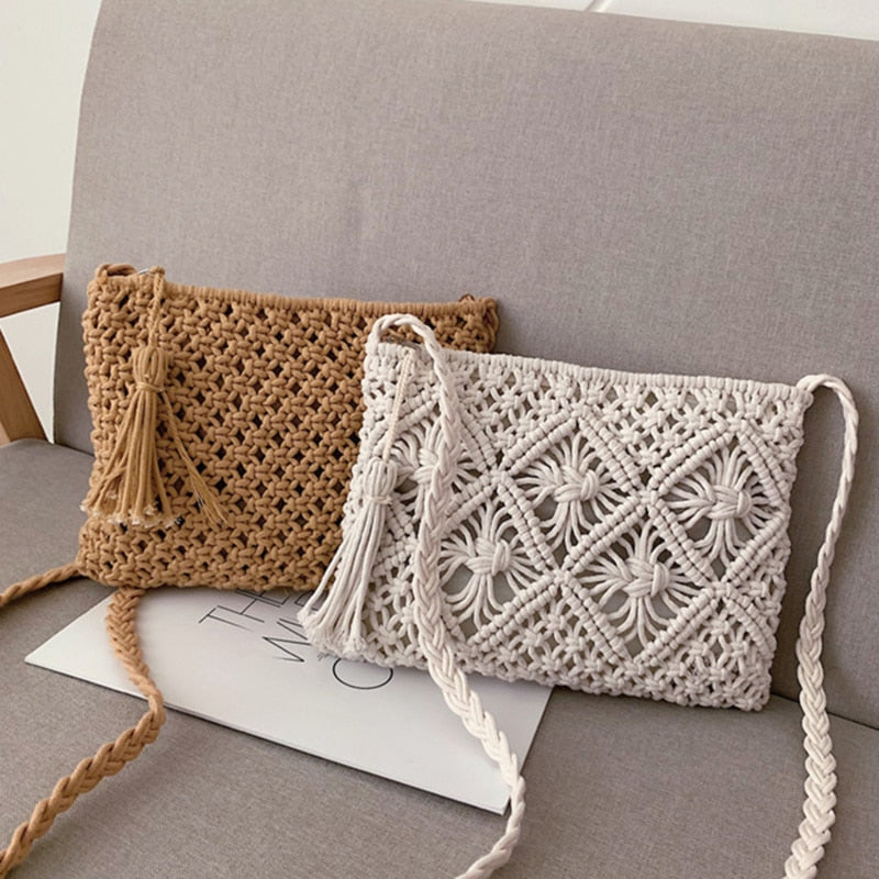 Lunero Eindhoven Gwen Woven Shoulder Bag | Stylish Summer Bag for Women