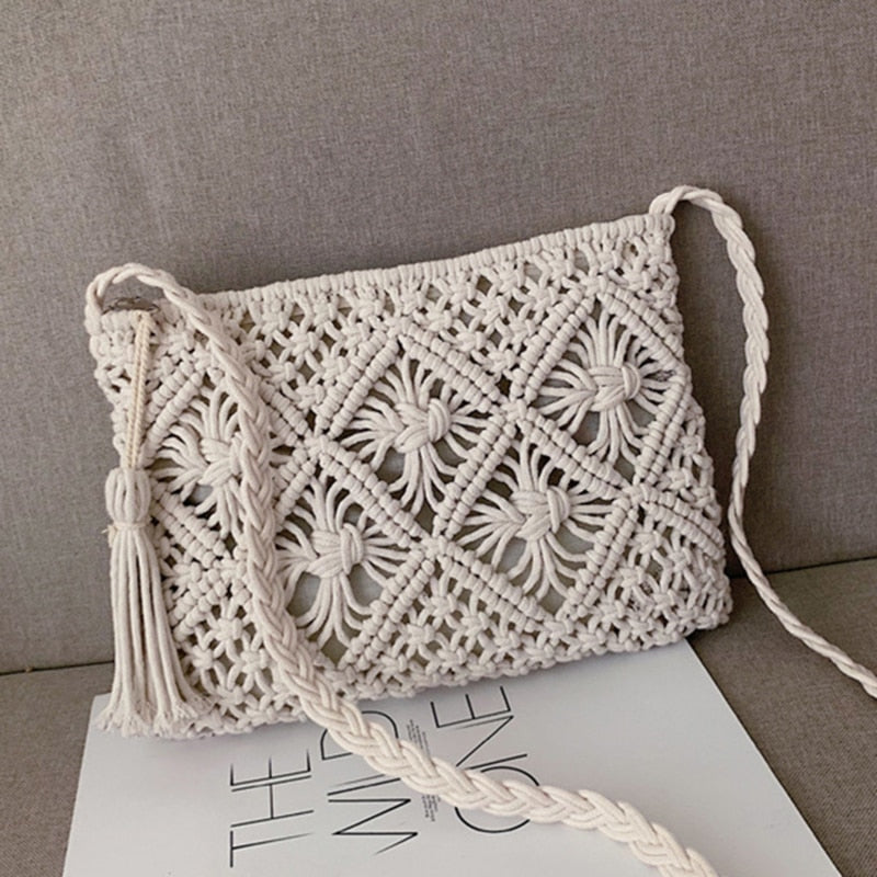 Lunero Eindhoven Gwen Woven Shoulder Bag | Stylish Summer Bag for Women