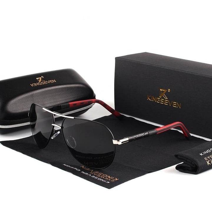 Vintage Polarised Aluminium Sunglasses