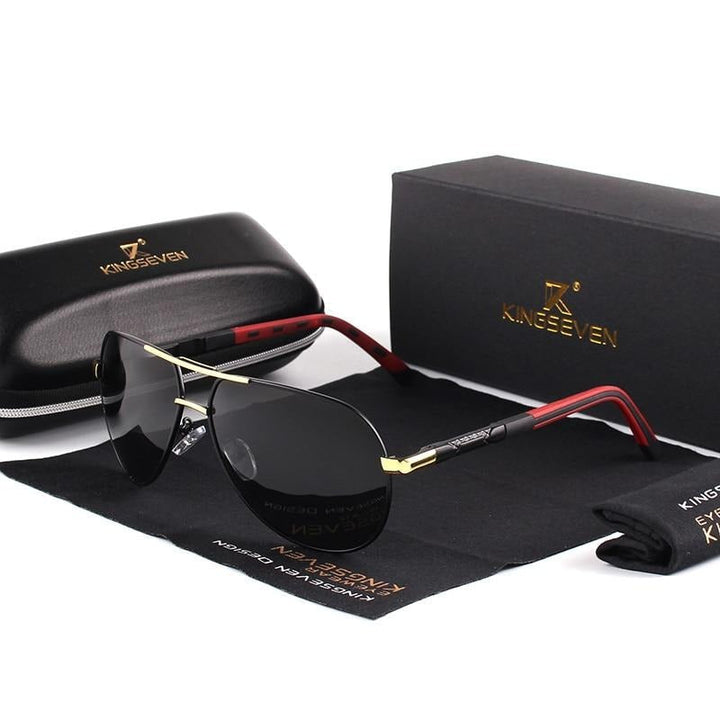 Vintage Polarised Aluminium Sunglasses
