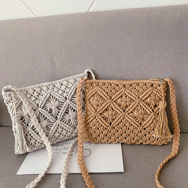 Lunero Eindhoven Gwen Woven Shoulder Bag | Stylish Summer Bag for Women