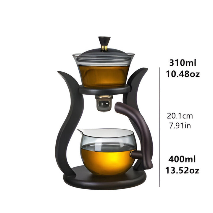 Handgefertigtes Teekannen-Set - Einzigartige tropffreie Teekanne mit magnetischem Ausguss, Teesieb und ergonomischem Griff