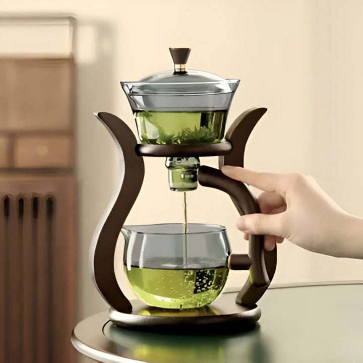 Handgefertigtes Teekannen-Set - Einzigartige tropffreie Teekanne mit magnetischem Ausguss, Teesieb und ergonomischem Griff
