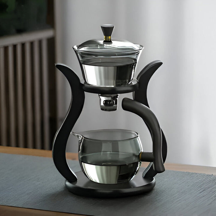 Handgefertigtes Teekannen-Set - Einzigartige tropffreie Teekanne mit magnetischem Ausguss, Teesieb und ergonomischem Griff