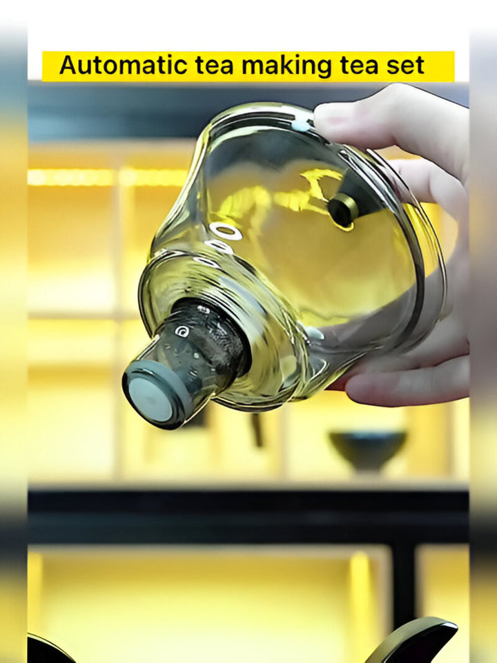 Handgefertigtes Teekannen-Set - Einzigartige tropffreie Teekanne mit magnetischem Ausguss, Teesieb und ergonomischem Griff