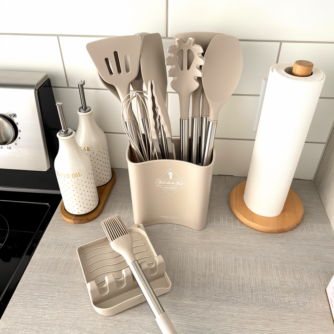 12-Piece Silicone Kitchen Utensil Set – Culinara Pro