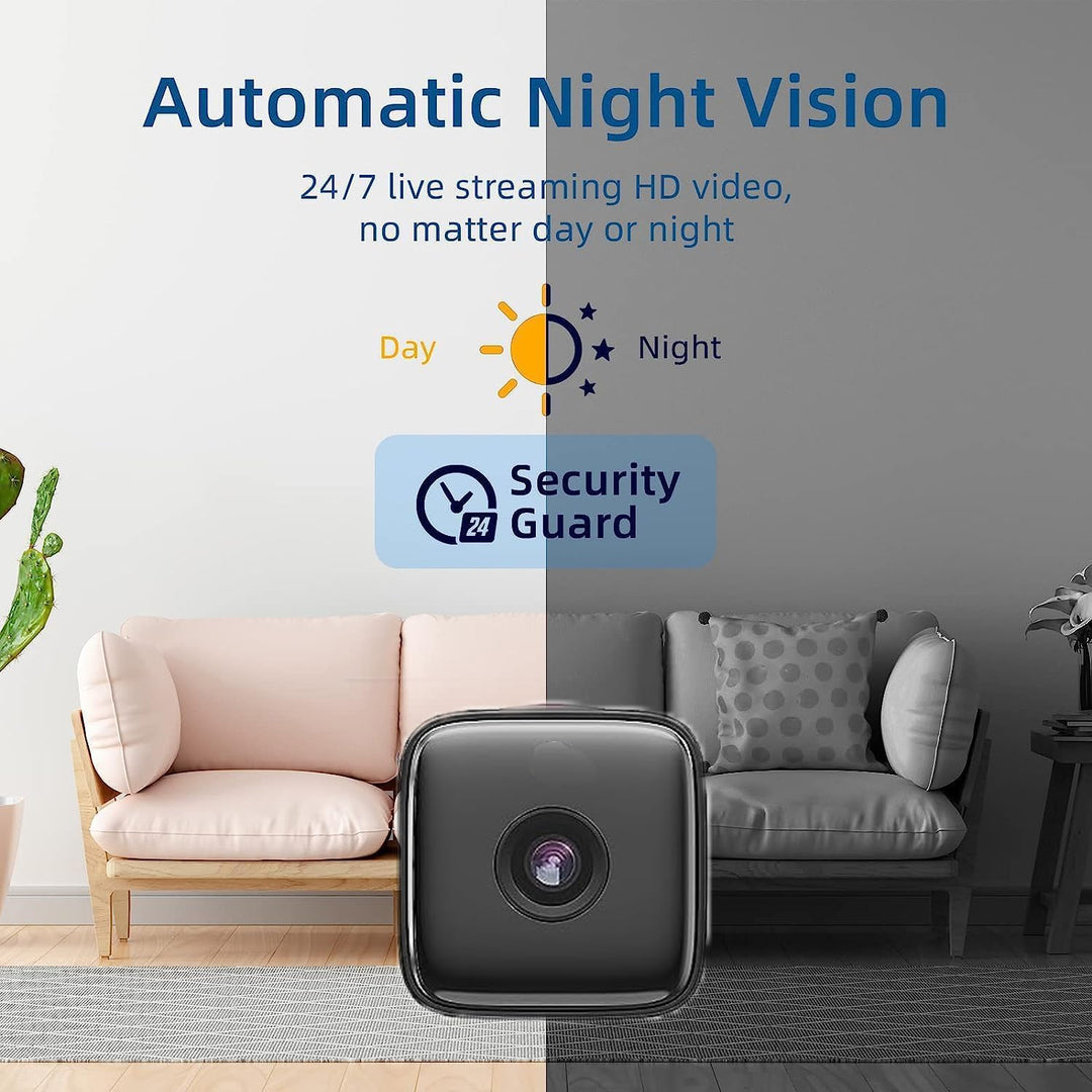 Indoor Camera | Night Vision and Motion Detection | WLAN Access | SecureView