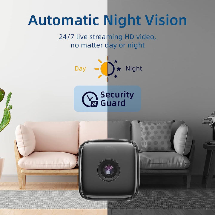Indoor Camera | Night Vision and Motion Detection | WLAN Access | SecureView