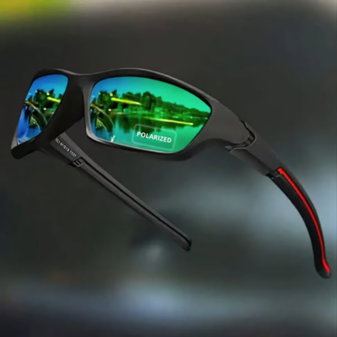 Men's Polarised Wraparound Sports Sunglasses, UV400, for Outdoor Activities