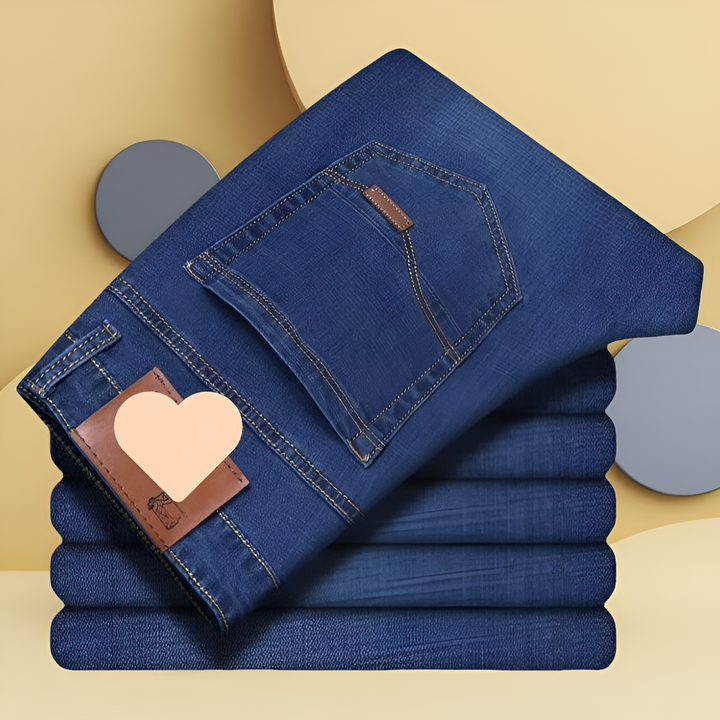 Men's Straight Leg Jeans - Durable Denim