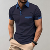 Men's Classic Polo Shirt in Breathable Polyester - Timeless Style and Comfort