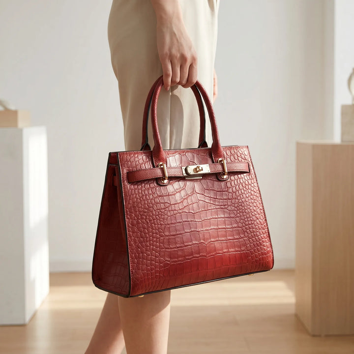 KrovanoStructured Top Handle Handbag