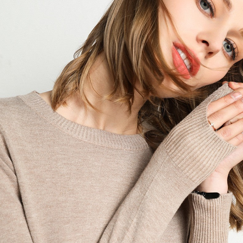 Long-Sleeved Crew-Neck Jumper - Katrin