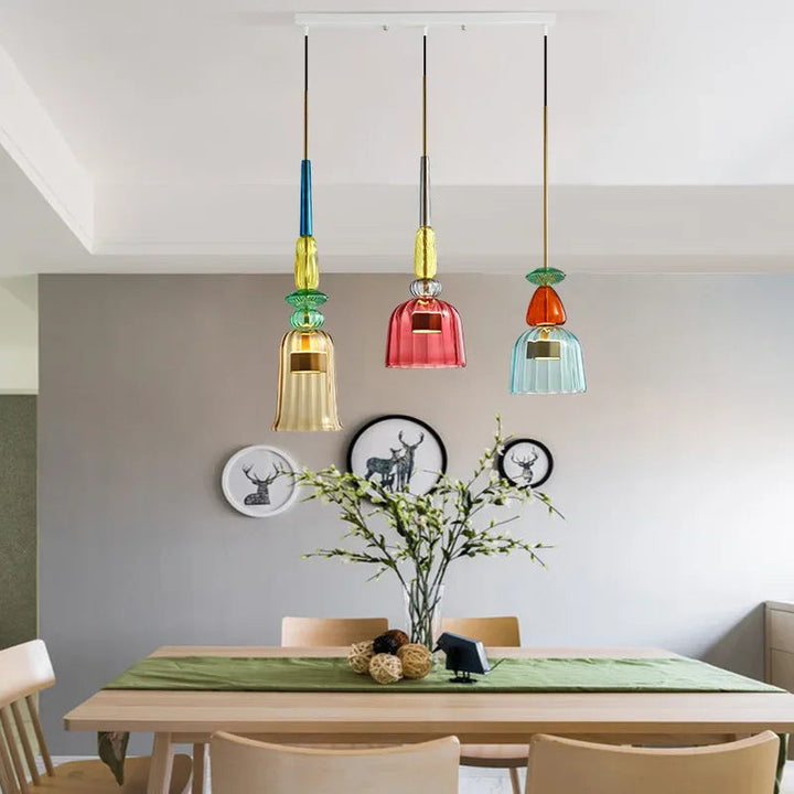 Adjustable Coloured Pendant Light