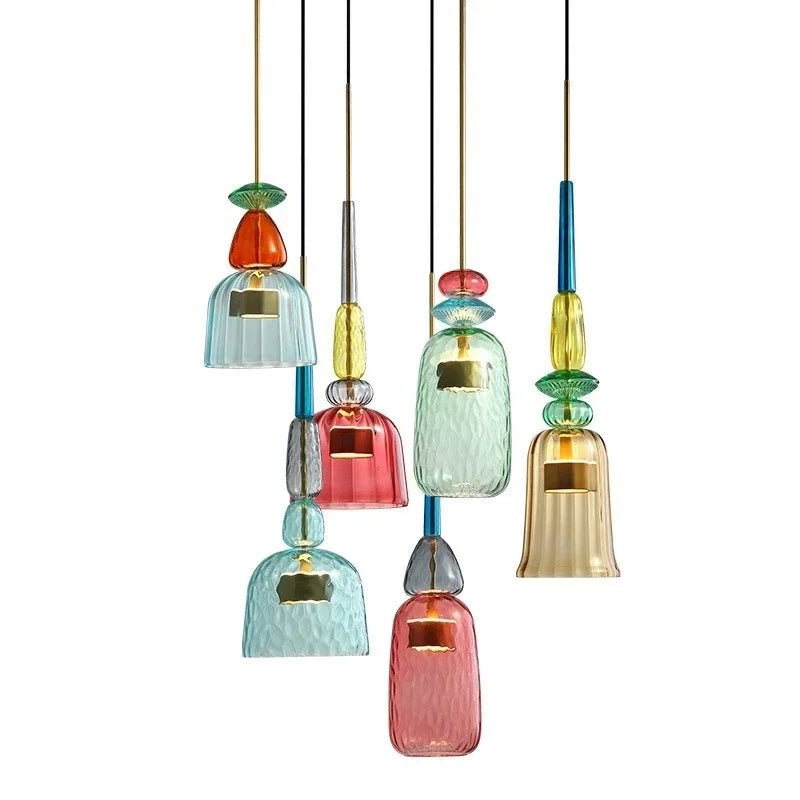 Adjustable Coloured Pendant Light