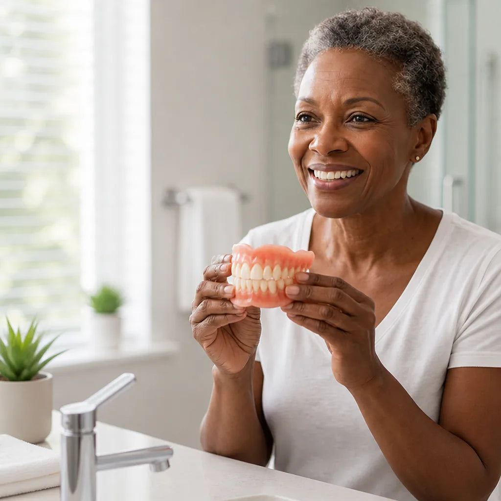 Denture Set, Thermoformable, Customisable, No Adhesive Needed