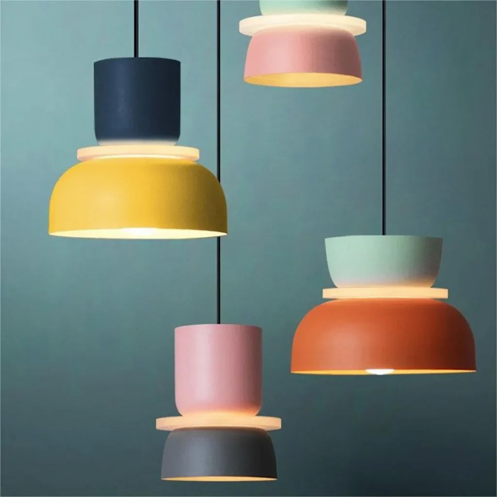 Lucie Nordic Colour Block Pendant Light