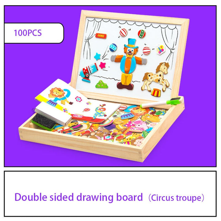 CreativeBox Magnetic Game – Educational Fun with Puzzles and Drawing Board