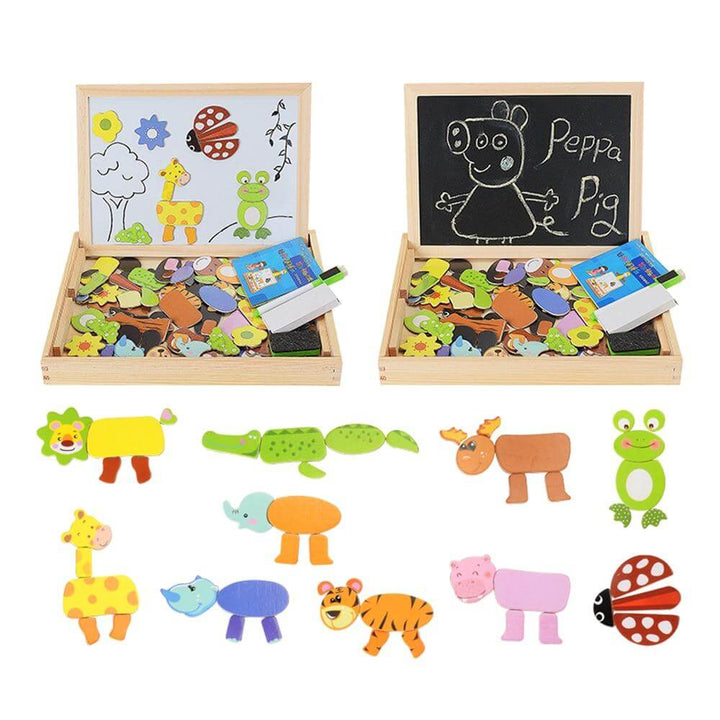 CreativeBox Magnetic Game – Educational Fun with Puzzles and Drawing Board