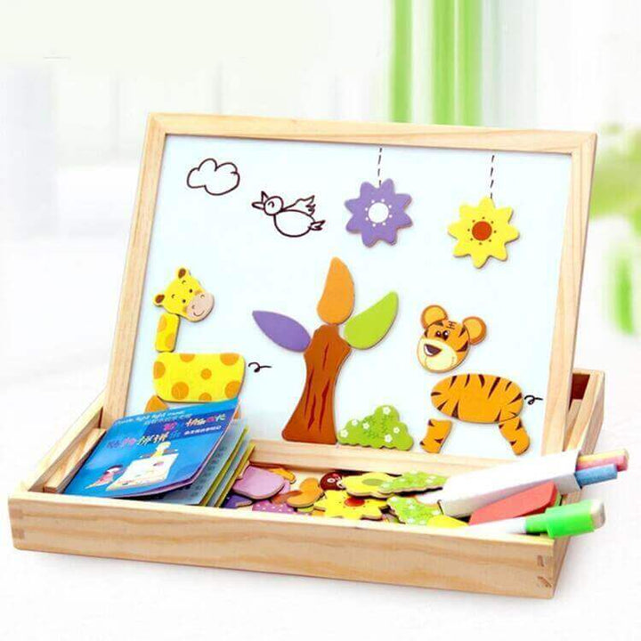 CreativeBox Magnetic Game – Educational Fun with Puzzles and Drawing Board