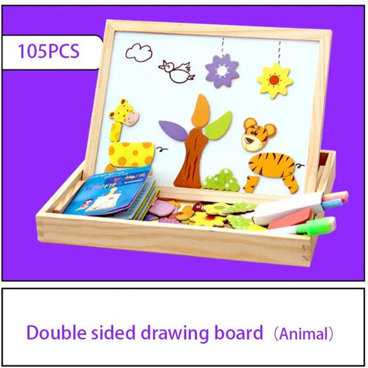 CreativeBox Magnetic Game – Educational Fun with Puzzles and Drawing Board
