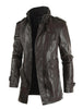 Men's Long Leather Coat