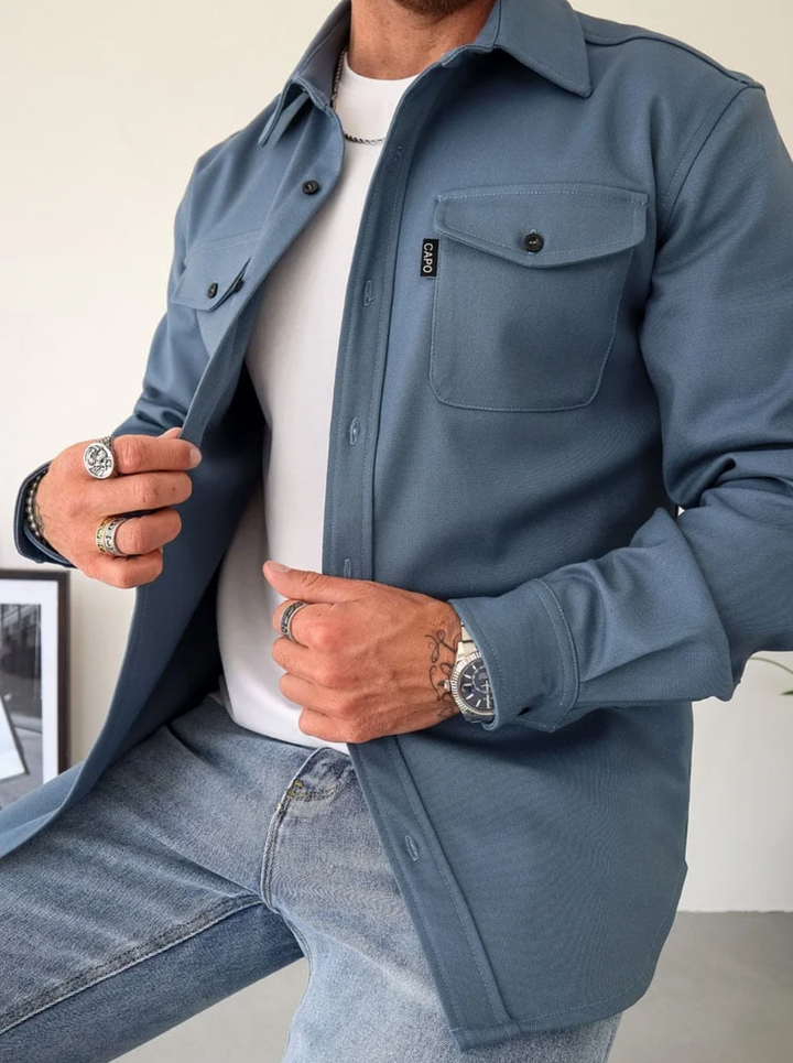 Long sleeve Shirt with Pockets for men