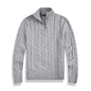 Classic Men’s Jumper – Cable Knit with Half-Zip