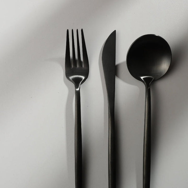 Luxe Stainless Steel Cutlery Set – Gold Design | 24 Pieces / 48 Pieces