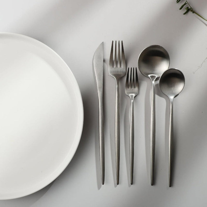 Luxe Stainless Steel Cutlery Set – Gold Design | 24 Pieces / 48 Pieces
