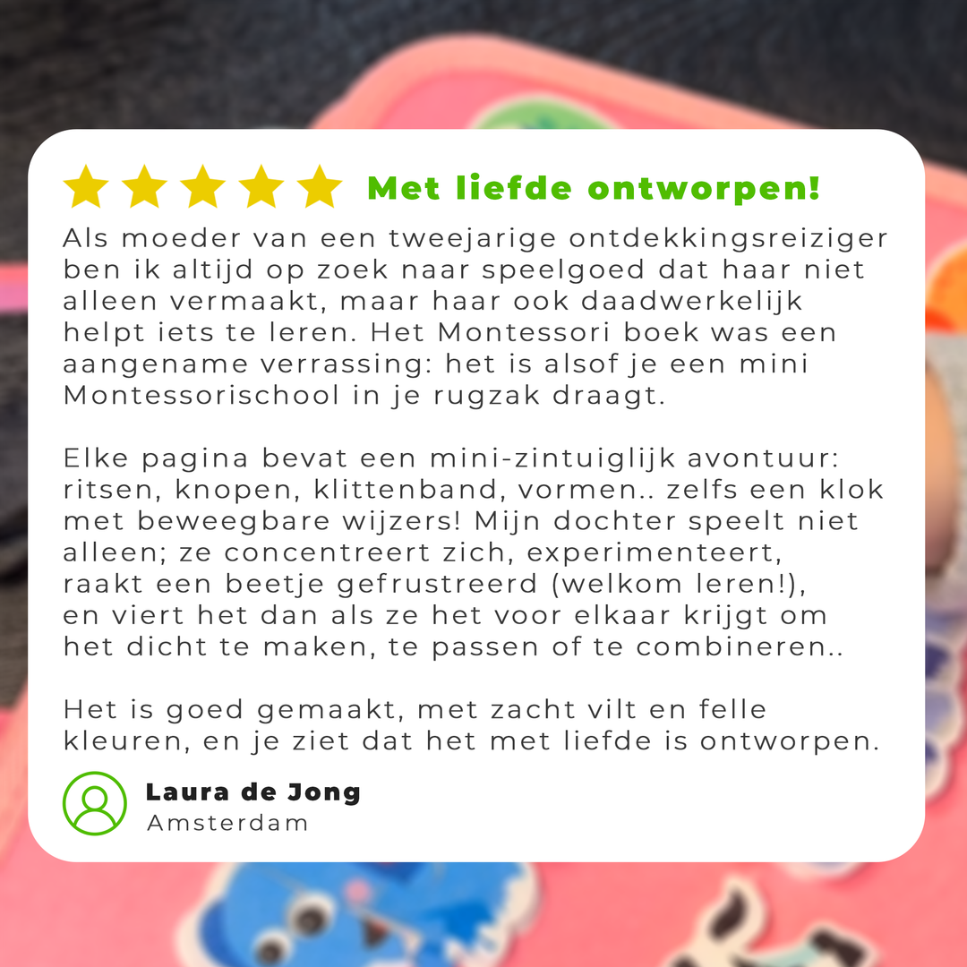 Montessori learning book – encourages independence in children