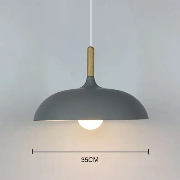 Nordic Oak Ceiling Lamp