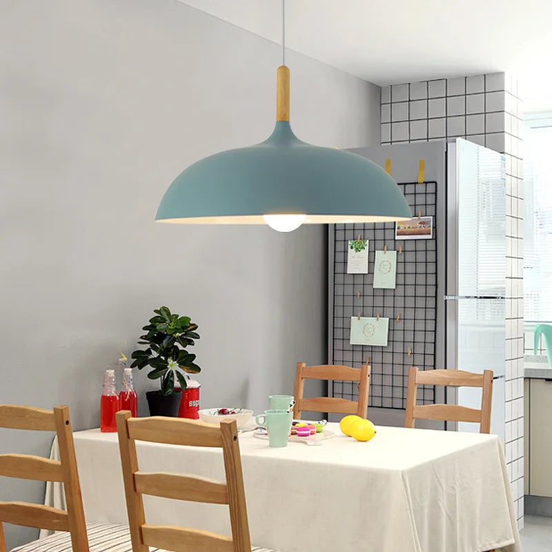 Nordic Oak Ceiling Lamp