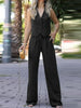 Elegant Sleeveless Blazer Set for Women
