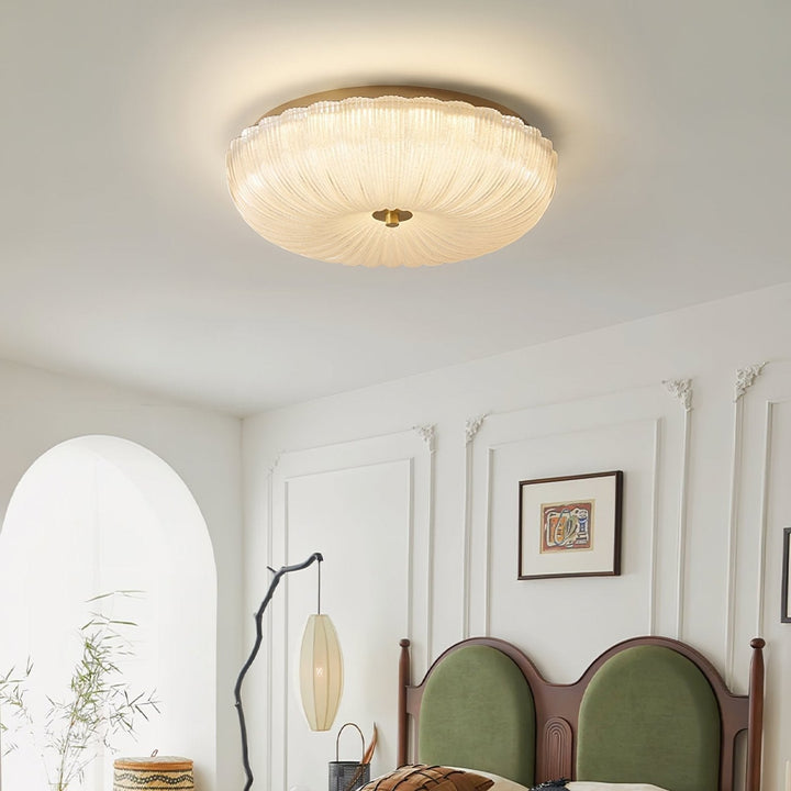 Halo Wavy Glass Ceiling Light