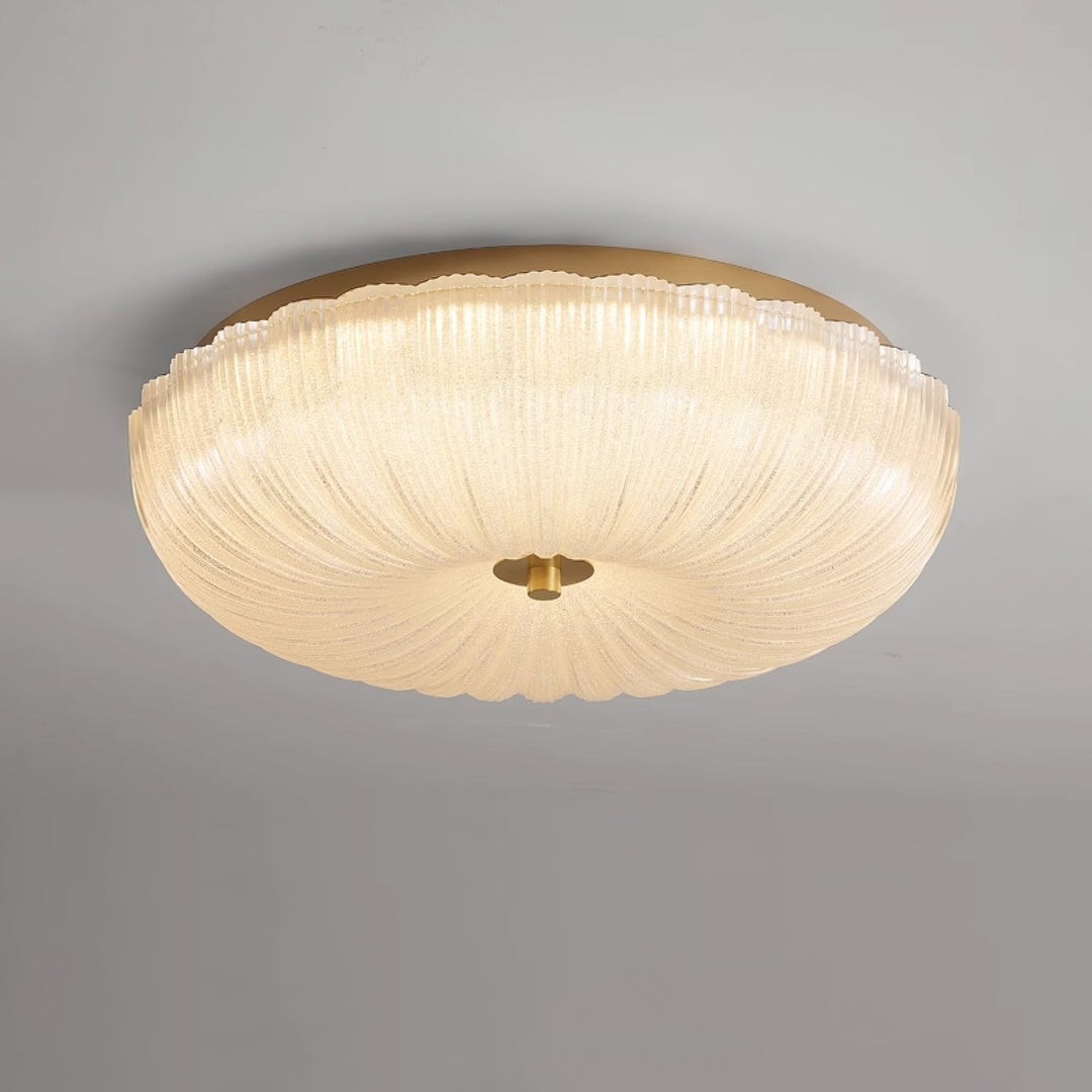 Halo Wavy Glass Ceiling Light