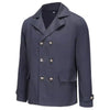Timeless Men’s Double-Breasted Pea Coat with Durable Canvas