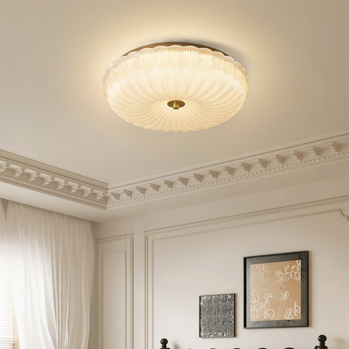 Halo Wavy Glass Ceiling Light